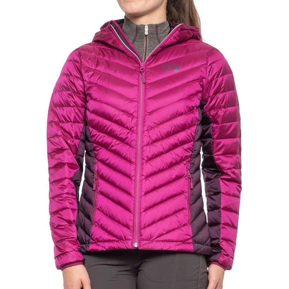 micro ratio hooded down jacket